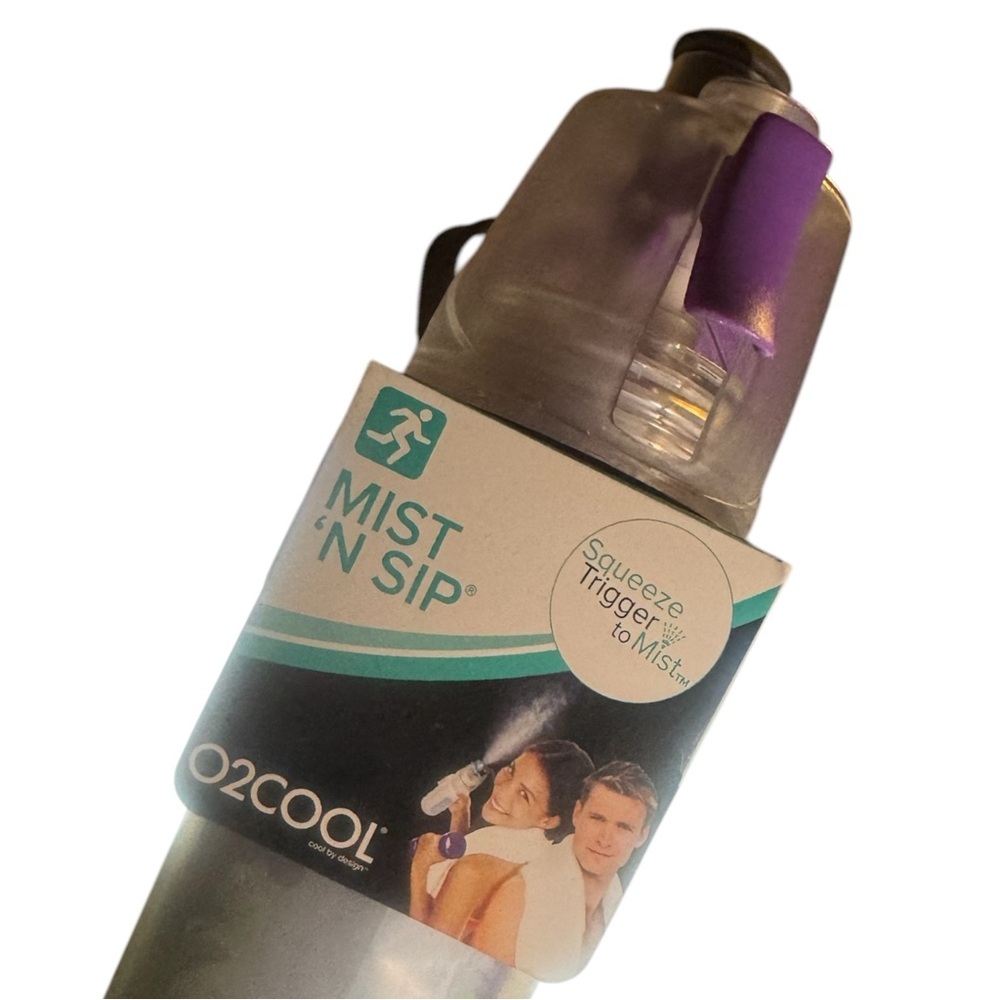 New squeeze Purple Mist 'N Sip Water Bottle insulated 20 oz squeeze trigger - Picture 3 of 3